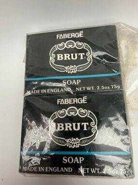 Fabergé Brut Men Grooming Cleanser - Black with Blue Accents